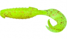 Силикон Keitech Flapper Grub 4&quot;, PAL#01 Chartreuse Red Flake