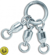 Трехлучевая система вертлюгов Black Cat HD 3 way swivel 80mm 100kg