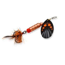 Блесна Williams Vortex Dressed UV 3.54gr #Black Orange Dots On Silver (V1D-BKORD)