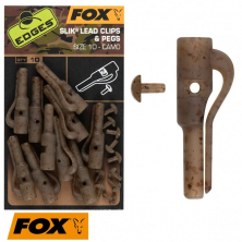 Безопасная клипса Fox Edges Camo Slik lead clip + pegs