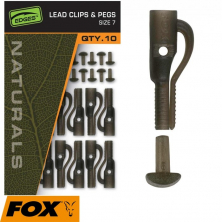 Безпечна кліпса Fox Egdes Naturals Lead Clips & pegs Size 7