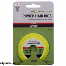 Готовый поводок Korum Power Hair Rigs Barbed 1m 10lb 0.28mm Size 12 6pcs