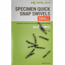 Вертлюг быстросьемный Korum Specimen Quick Snap Swivels Small 10шт