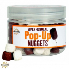 Поп-ап Dynamite Baits Super Fishmeal Pop-Up Nuggets White & Brown 8mm