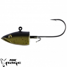 Джиг головки Rage Eel'head Green Pumpkin 14g Size 2/0 4шт