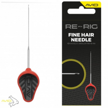 Игла без застежки Avid Carp Re-Rig Fine Hair Needle Red