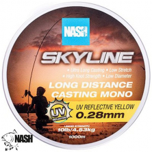 Леска Nash Highline Mono UV Yellow 15lb 0.35mm 1000m 1шт