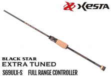 Удилище спиннинговое Xesta BLACK STAR EXTRA TUNED S69ULX-S "FULL RANGE CONTROLLER"