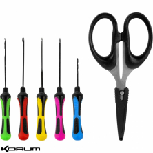 Набор игл и ножниц Korum Baiting Tool & Scissor Set