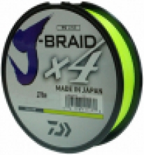 Шнур Daiwa J-Braid X4E 270m (Yellow) 0.25mm 32lb/14.4kg