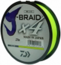 Шнур Daiwa J-Braid X4E 270m (Yellow) 0.29mm 41lb/18.6kg 