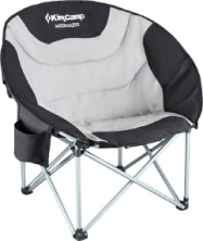 Кресло KingCamp Deluxe Moon Camping Chair ц:black/grey