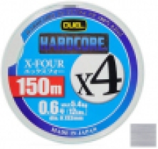 Шнур Duel Hardcore X4 150m #0.6/0.132mm 12lb/5.4kg к:white 