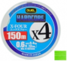 Шнур Duel Hardcore X4 200m #0.6/0.132mm 12lb/5.4kg к:green 