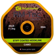 Поводковый материал RidgeMonkey RM-Tec Stiff Coated Hooklink Camo 25lb 20м