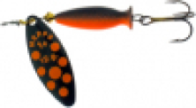 Блешня Mepps Aglia Long Heavy №1 12.0 g Black Orange Dots
