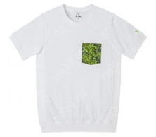 B-TRUE CAMO POCKET T-SHIRTS WHITE M 