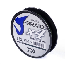 Шнур Daiwa J - Braid X4E 0,13mm-270m Dark Green 