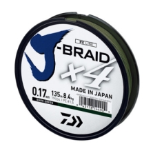 Шнур Daiwa J-Braid X4E 0,17mm-270m Dark Green (12741-117)