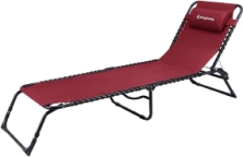 Розкладачка KingCamp Adjustable Camping Cot. Red 