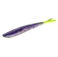 Силікон Lunker City Fin - S Fish 8 / BG 4 # 281 Purple Ice Chartreuse Tail 