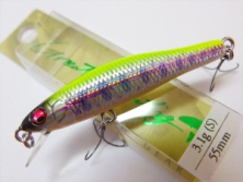 Wobler Megabass GREAT HUNTING 55 HEAVY DUTY (S) col. LZ LIME BACK OB (ст. 909933176) 