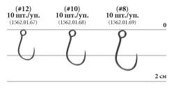 Крючок Decoy AH-3 Area Hook III #8 (10 шт/уп)