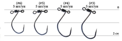 Крючок Decoy Worm123 DS Hook Masubari #6 (5 шт/уп)