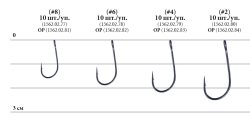 Крючок Decoy Single 31 #8 (10 шт/уп)