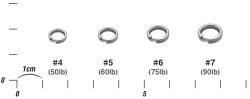 Кільце заводне Decoy Split Ring Medium #5 60lb (20 шт/уп) 