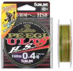 Шнур Sunline PE EGI ULT HS8 180m #0.6/0.128mm 4.5kg