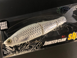 Воблер GAN CRAFT JOINTED CLAW SHIFT 113 F #U-19 FAINT GLOW SHAD