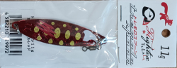 Блесна TULALA TREMOLO SPOON 11G #METAL RED