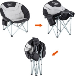 Кресло KingCamp Moon Camping Chair with Cooler. Black/grey