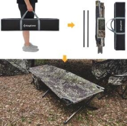 Раскладушка KingCamp Hard Camping Cot. L. Camouflage