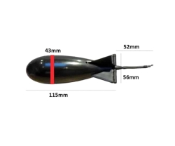 Ракета для прикормки Spomb Black Mini 