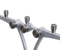 Род-под Meccanica Evolution 4 Rods Black Tubes &amp; Steel Joints