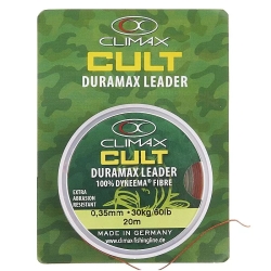 Шок лідер Climax Cult Duramax 20m 0.35mm 30kg red-brown 