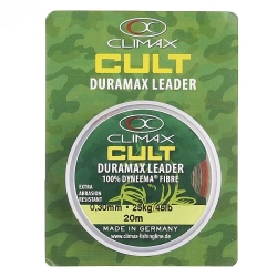 Шок лідер Climax Cult Duramax 20m 0.35mm 30kg red-brown 