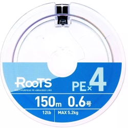 Шнур Gosen Roots X4 150m PE1.2 21lb multicolor