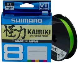 Шнур Shimano Kairiki 8 PE (Mantis Green) 300m 0.06mm 5.3kg