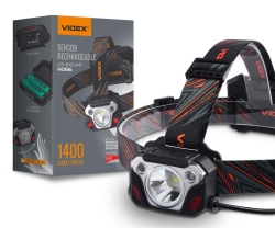 Налобный светодиодный фонарик Videx 1400Lm 6500K