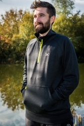 Толстовка Matrix Minimal Black/Marl + Lime 1/4 Zip XXL 1шт 