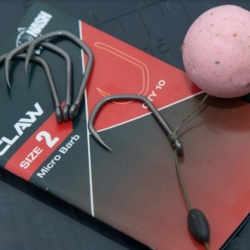 Карпові гачки Неш Пінпоінт Клау Хукс Pink Claw Hooks Red/Micro Barbed size 7 10шт 