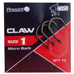 Карпові гачки Неш Пінпоінт Клау Хукс Pink Claw Hooks Red/Micro Barbed size 7 10шт 