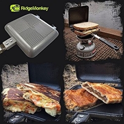 Тостер cо столовым набором Ridge Monkey Deep Fill Sandwich Toaster Black Edition XL 1шт