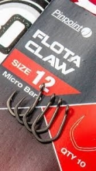 Карповые крючки Нэш Пинпоинт Флота Клау Хукс Nash Pinpoint Flota Claw Hooks Red/Micro Barbed Size 12 10шт