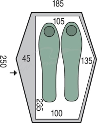 Палатка Pinguin Echo 2 DAC Green