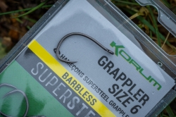 Крючки безбородые Korum Grappler Hook Barbless Size 6 10шт