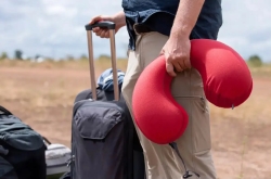 Подушка Exped Neck Pillow Deluxe. Granite grey 